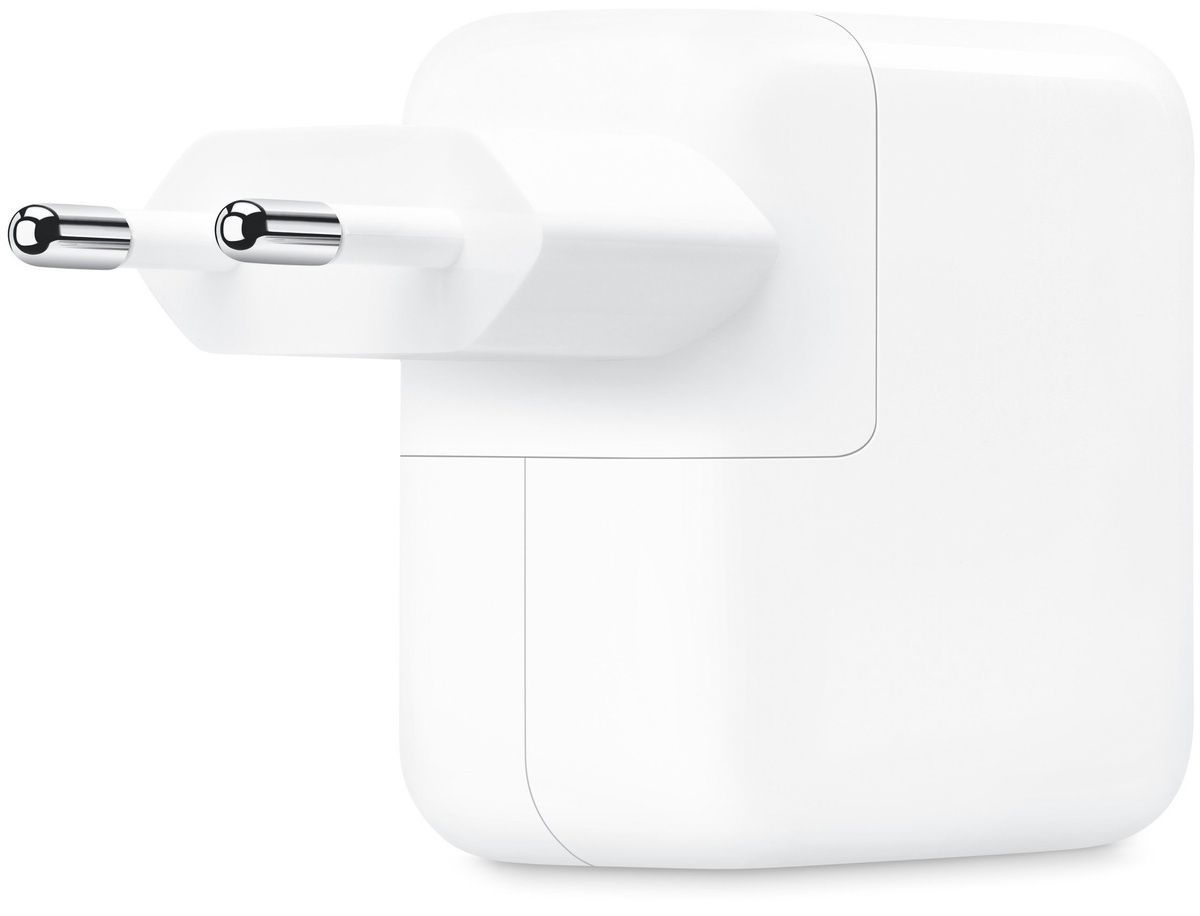 Мережевий зарядний пристрій Apple A2676 35W Dual USB-C White (MW2K3)
