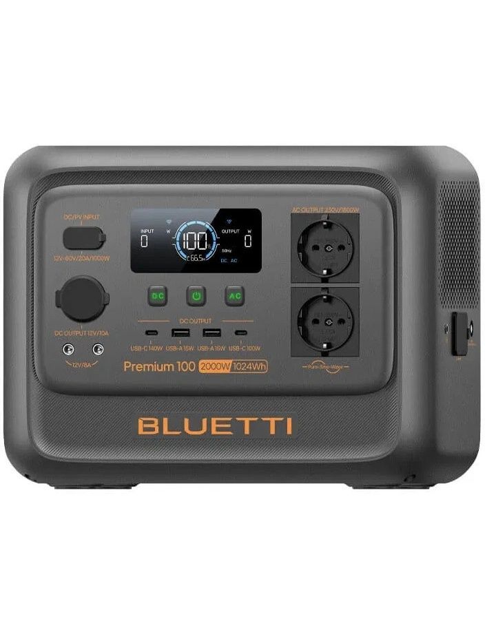 Зарядна станція BLUETTI Premium 100 V2 2000w, 1024w/h