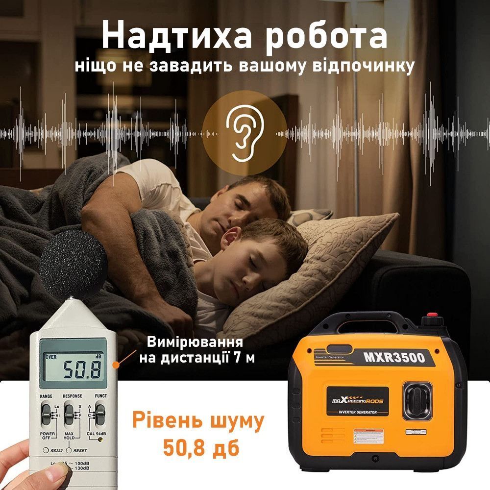 Інверторний бензиновий генератор MaXpeedingRODS MXR3500i