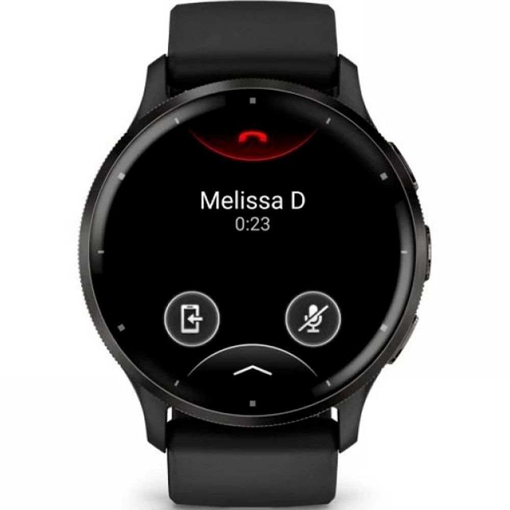 Garmin Venu 3 Slate Stainless Steel Bezel with Black Case and Silicone Band 010-02784-01