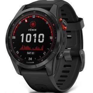 Garmin Fenix 7S Solar Slate Gray with Black Band 010-02539-12/13