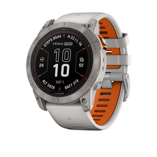 Garmin Fenix 7X Pro Sapph Sol, Ti w/Gray/Orange Band, GPS смарт-годинник 010-02778-14/15