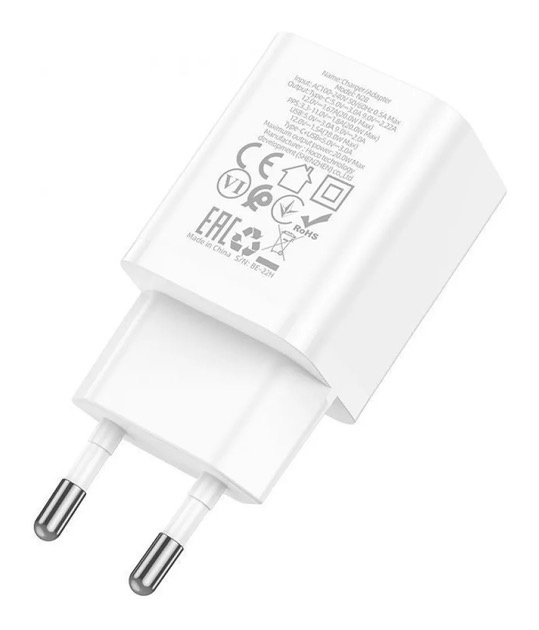 МЗП Hoco N28 Founder 20W (Type-C + USB) White