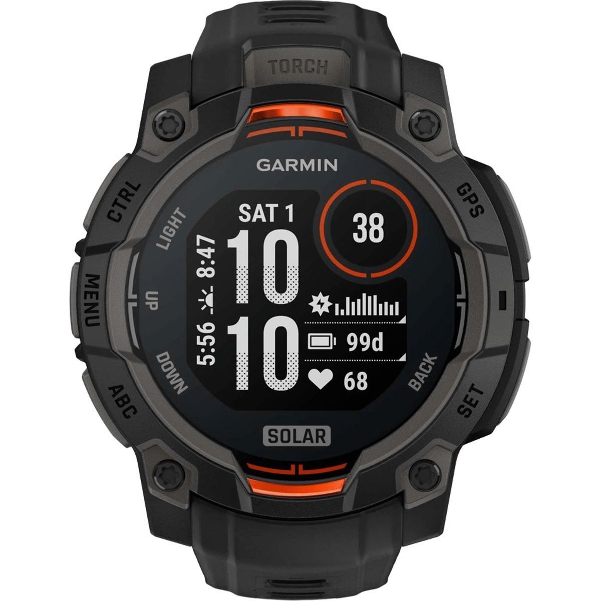 Смарт-годинник Garmin Instinct 3 45mm Solar Tactical Edition Black with Black Band (010-02934-50)