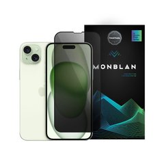 Антишпіон скло Monblan iPhone 15 2.5D Anti Peep 0.26mm Dust-Proof Black