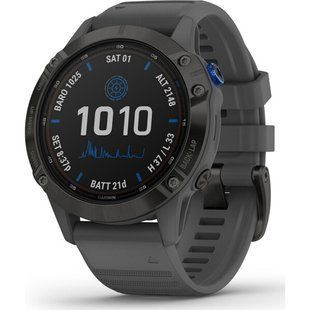 Garmin Fenix 6 Pro Solar Edition Black With Gray Band 010-02410-11/10