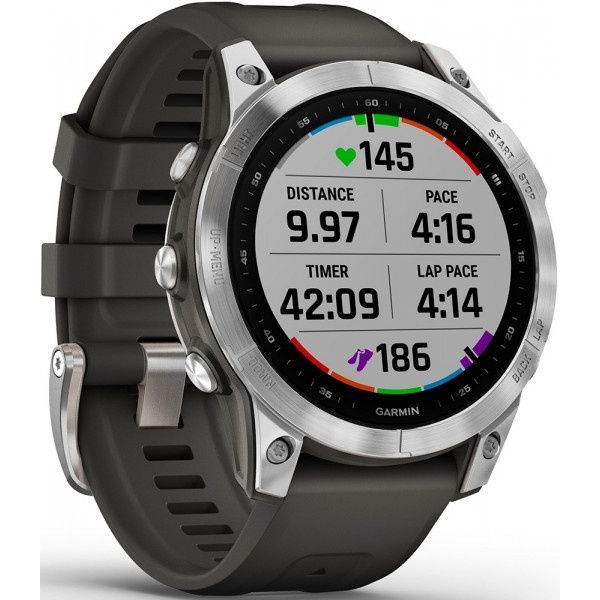 Garmin Fenix 7 Silver with Graphite Band 010-02540-00/01