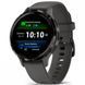 Garmin Venu 3S Slate S. Steel Bezel w. Pebble Gray Case and S. Band 010-02785-00/50
