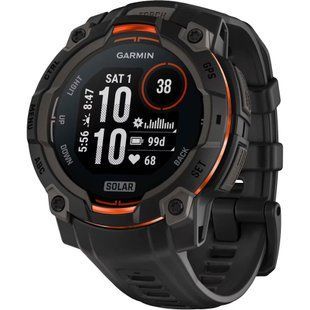 Смарт-годинник Garmin Instinct 3 50mm Solar Tactical Edition Black with Black Band (010-02935-50)