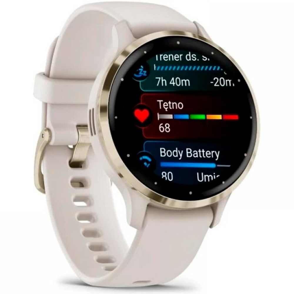 Garmin Venu 3S Soft Gold S. Steel Bezel with Ivory Case and S. Band 010-02785-04/54
