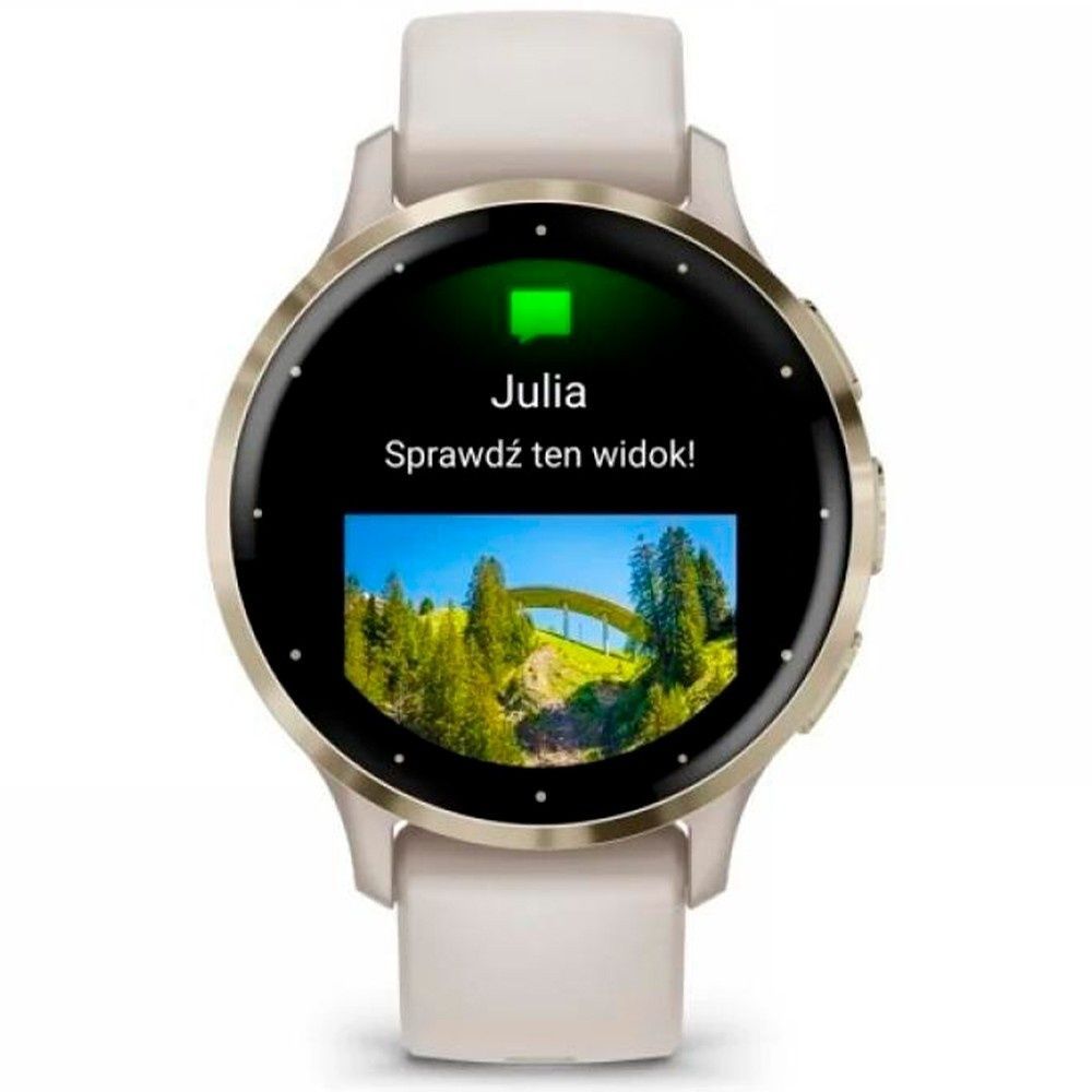 Garmin Venu 3S Soft Gold S. Steel Bezel with Ivory Case and S. Band 010-02785-04/54