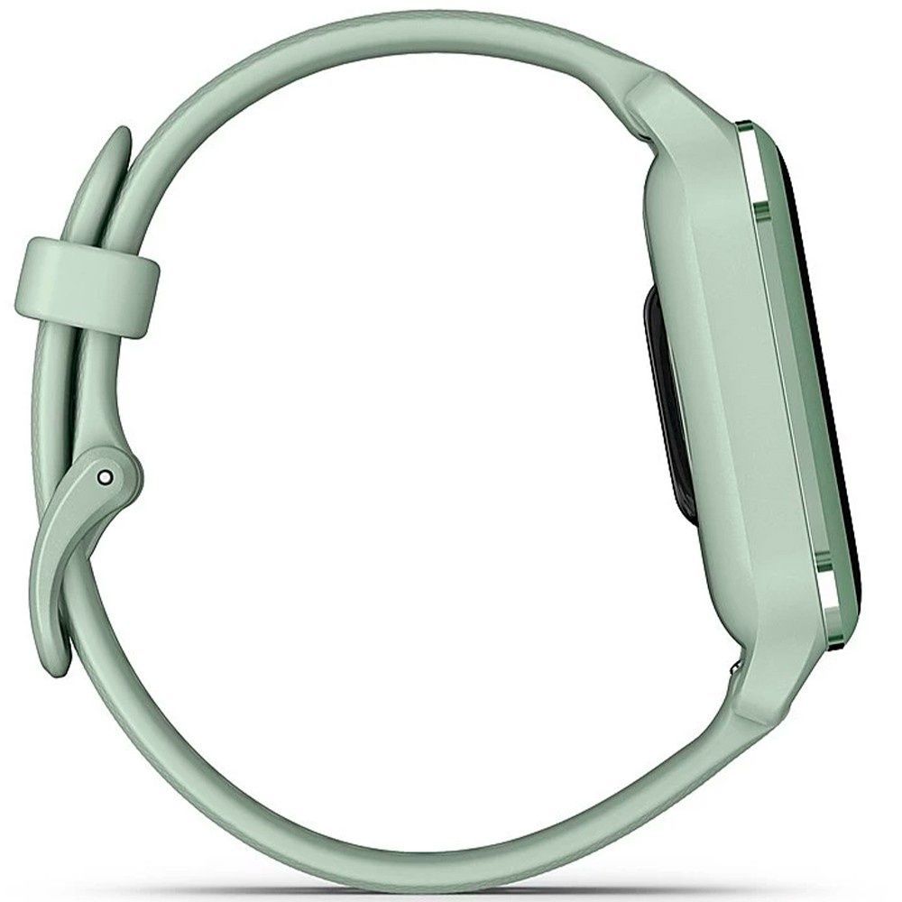 Garmin Venu Sq 2 Metallic Mint Aluminum Bezel with Cool Mint Case and Silicone Band 010-02701-02/12
