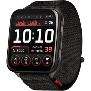 Garmin Venu X1 Black with Slate Titanium Caseback and Black ComfortFit Nylon Band (010-02980-00/02)