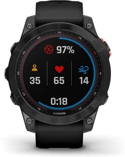 Garmin Fenix 7 Solar Slate Gray with Black Band 010-02540-10/11