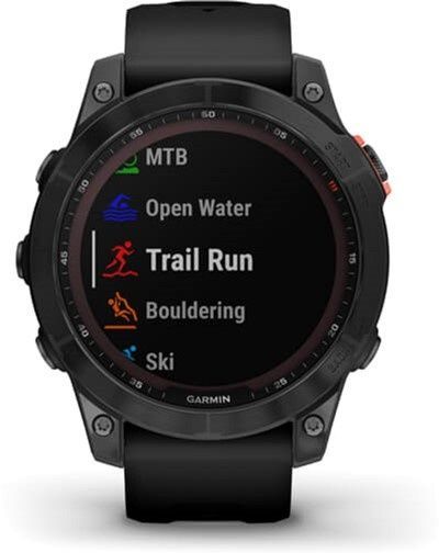 Garmin Fenix 7 Solar Slate Gray with Black Band 010-02540-10/11