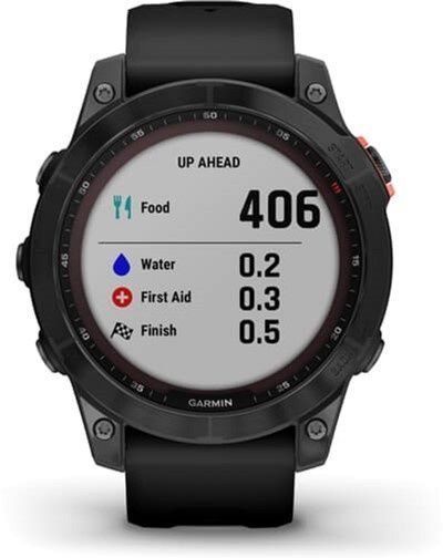 Garmin Fenix 7 Solar Slate Gray with Black Band 010-02540-10/11