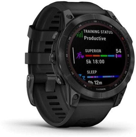 Garmin Fenix 7 Solar Slate Gray with Black Band 010-02540-10/11