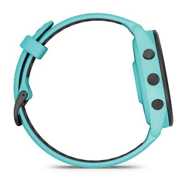 Garmin Forerunner 265 Black Bezel w. Aqua Case and Aqua/Black Silicone Band 010-02810-02/12