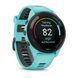 Garmin Forerunner 265 Black Bezel w. Aqua Case and Aqua/Black Silicone Band 010-02810-02/12