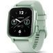 Garmin Venu Sq 2 Metallic Mint Aluminum Bezel with Cool Mint Case and Silicone Band 010-02701-02/12