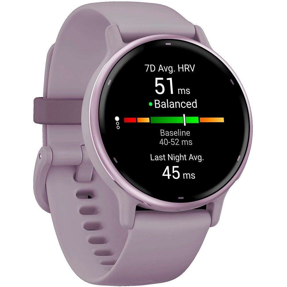 Garmin Vivoactive 5 Metallic Orchid Aluminum Bezel with Orchid Case 010-02862-13