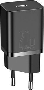 МЗП Baseus Super Silicone PD Charger 20W 1Type-C Black CCSUP-B01