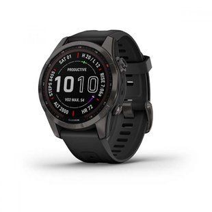 Garmin Fenix 7S Sapphire Solar Carbon Grey DLC Titanium Black Band 010-02539-24/25
