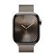 Apple Watch Series 10 Cellular 46mm Natural Titanium Case w. Natural Milanese Loop - M/L (MWYC3)