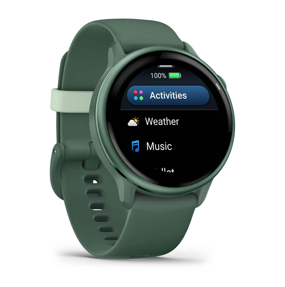 Смарт-годинник Garmin Vivoactive 6 Metallic Jasper Green with Jasper Green Band (010-02985-02)
