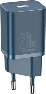 МЗП Baseus Super Silicone PD Charger 20W 1Type-C Blue CCSUP-B03
