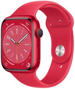 Apple Watch Series 8 45mm Red Aluminium with Red Sport Band M/L MNUU3