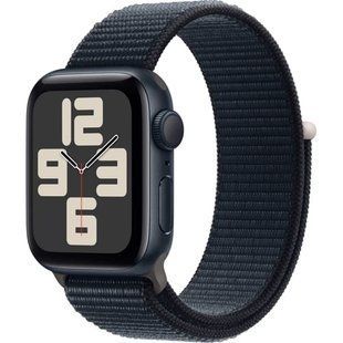 Apple Watch SE 2 44mm Midnight Aluminium Case w. Midnight Sport Band - M/L (MXEK3)