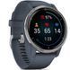 Garmin Venu 2 Silver Bezel with Granite Blue Case and Silicone Band 010-02430-10/00