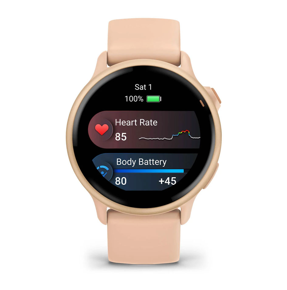 Смарт-годинник Garmin Vivoactive 6 Metallic Pink Dawn with Pink Dawn Band (010-02985-03)