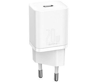 МЗП Baseus Super Silicone PD Charger 20W 1Type-C White CCSUP-B02