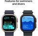 Apple Watch Ultra 2 Cellular 49mm Black Titan. Case w. Dark Green Alpine Loop - Large (MX4T3)