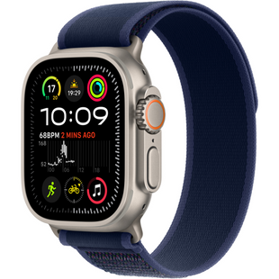Apple Watch Ultra 2 Cellular 49mm Natural Titan. Case w. Blue Trail Loop - M/L (MX4L3)