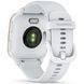 Garmin Venu Sq 2 Cream Gold Aluminum Bezel with White Case and Silicone Band 010-02701-01/11