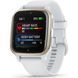Garmin Venu Sq 2 Cream Gold Aluminum Bezel with White Case and Silicone Band 010-02701-01/11