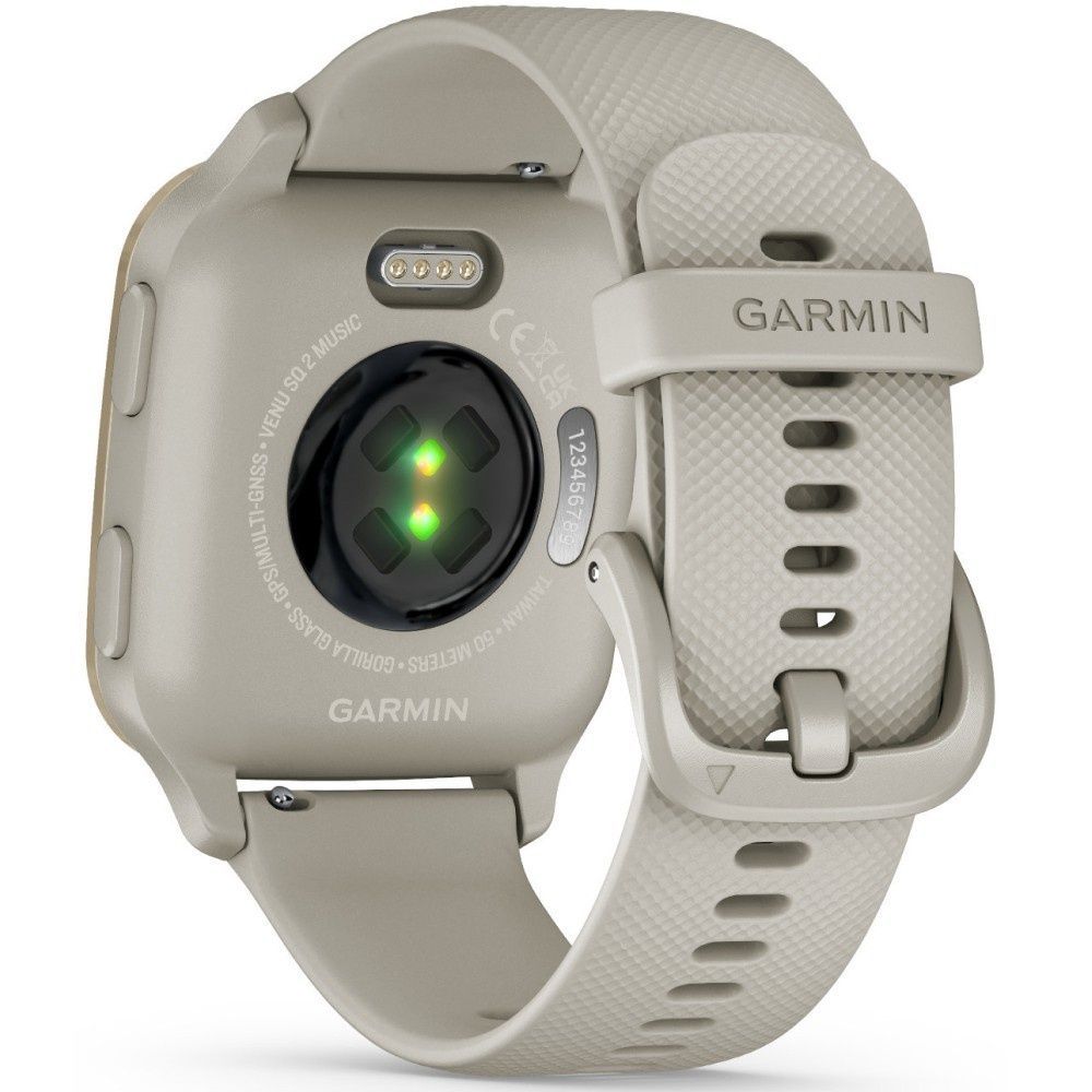 Garmin Venu Sq 2 Music Edition Cream Gold Aluminium Bezel with French Grey 010-02700-02/12