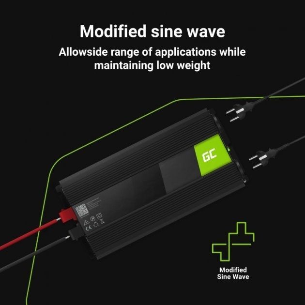 Перетворювач DC-AC Green Cell INV15 12V/230V 3000/6000W