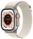 Apple Watch Ultra GPS + Cellular 49mm Titanium Case with Starlight Alpine Loop - Large MQFD3