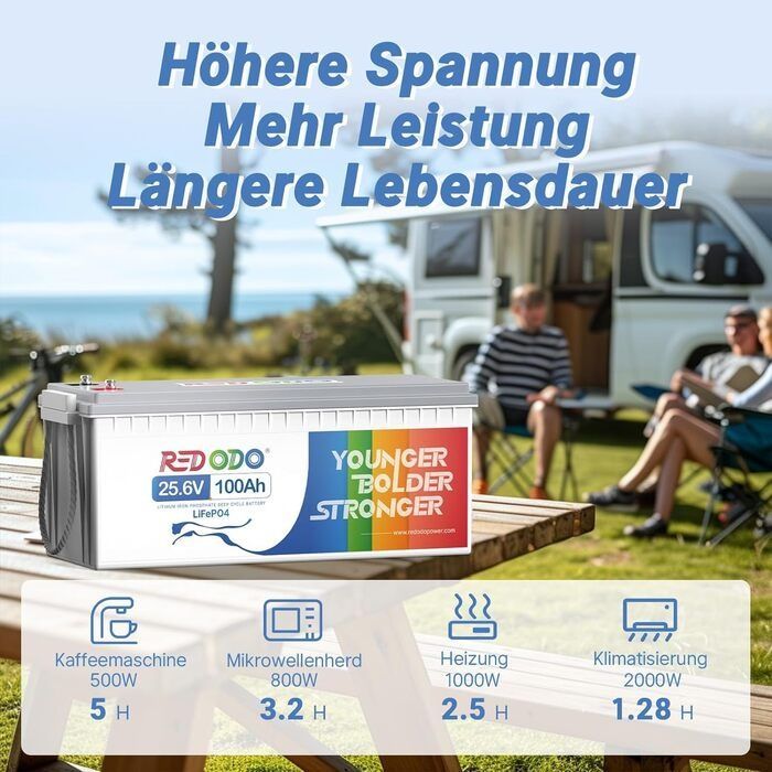 Аккумулятор Redodo LiFePO4 24V 100Ah 2560Wh