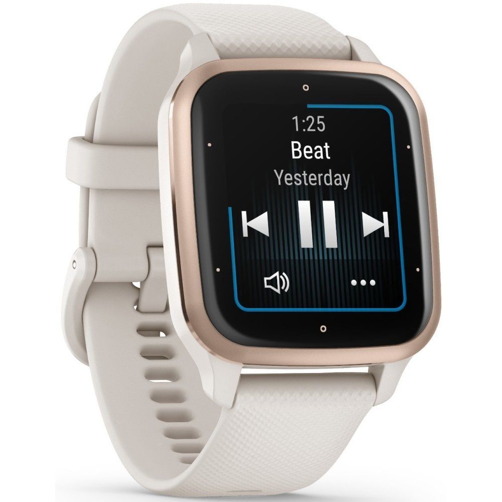 Garmin Venu Sq 2 Music Edition Peach Gold Al. Bezel w. Ivory Case and S. Band 010-02700-01/11