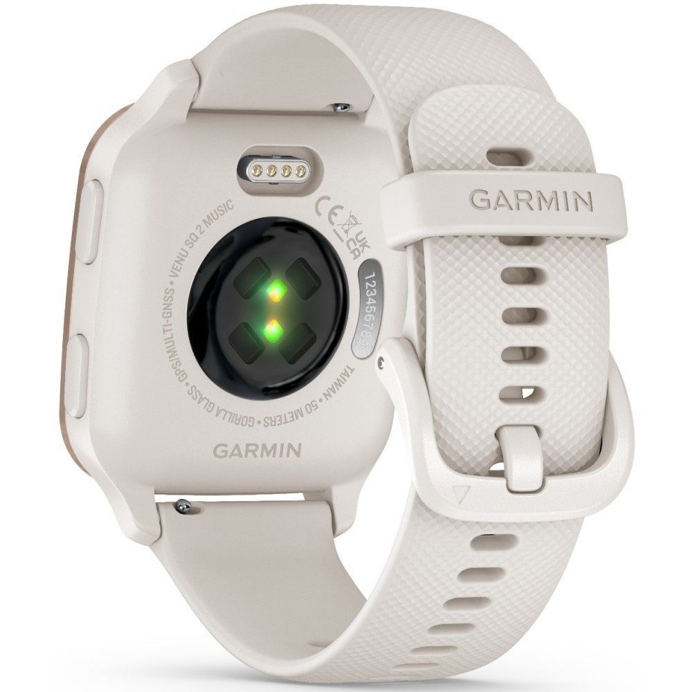Garmin Venu Sq 2 Music Edition Peach Gold Al. Bezel w. Ivory Case and S. Band 010-02700-01/11