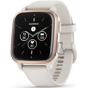 Garmin Venu Sq 2 Music Edition Peach Gold Al. Bezel w. Ivory Case and S. Band 010-02700-01/11