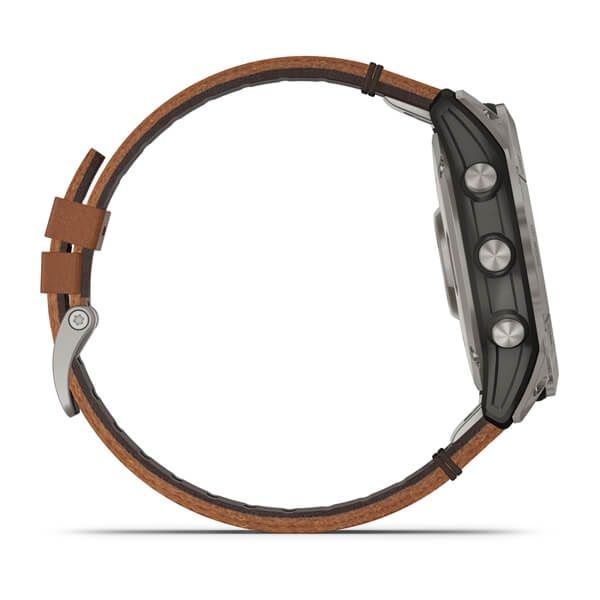 Garmin Fenix 7X Sapph Sol Titanium w/Chestnut Leather 010-02541-19