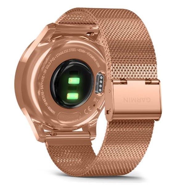 Garmin Vivomove Luxe Rose Gold-Black Milanese 010-02241-24