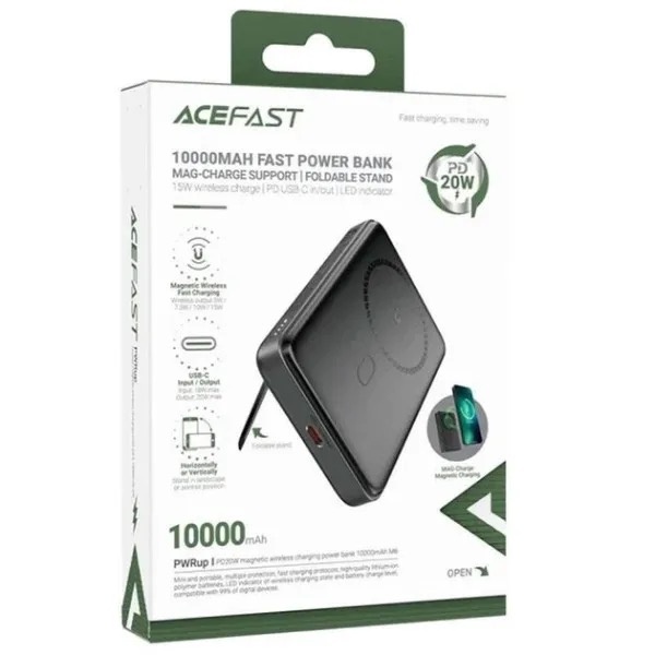 Портативний зарядний пристрій Power Battery Pack Acefast M6 PD20W 10000mAh Black