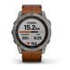 Garmin Fenix 7X Sapph Sol Titanium w/Chestnut Leather 010-02541-19